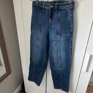 Old Navy High-Rise OG Loose Utility Jeans, Sz 2